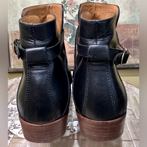 EUC Sezane “Montana” Low Heel Black Leather Ankle Boot. Sz 39/8 - Picture 6 of 15